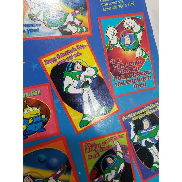 Vintage Disney Pixar Toy Story 1 & Toy Story 2 Valentines Classroom Cards lot 2 - Picture 8 of 11